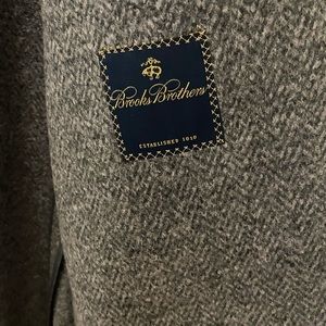 Mens Brooks Brothers Too Coat - 46R - Gray